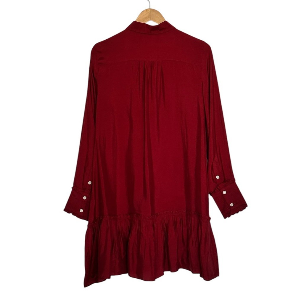 J. Crew Red Long Sleeve Dress - Picture 3 of 5